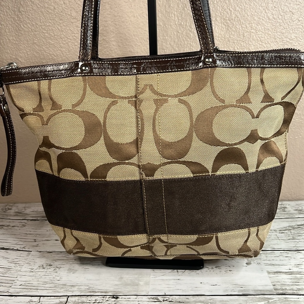 Coach Canvas Shoulder Bag - Picture 7 of 15